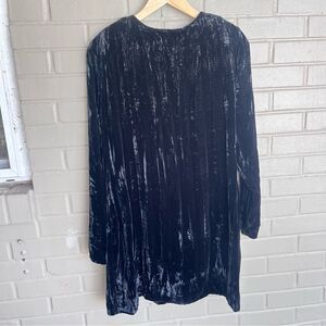 Hanna Hartnell Vintage Womens Dress Size M Black Velvet Easy Fit Rare